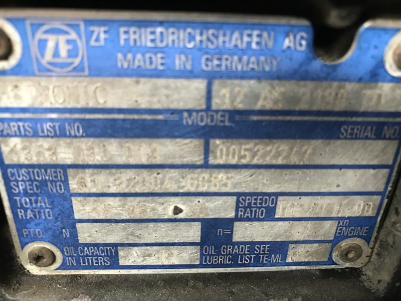 CUTIE DE VITEZE ZF 12 AS 2130 TD R=15,86-1,00 - Sebességváltó - Teherautó: 3 kép. CUTIE DE VITEZE ZF 12 AS 2130 TD R=15,86-1,00 - Sebességváltó - Teherautó: 3 kép.