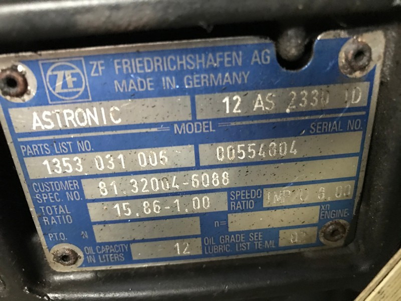 CUTIE DE VITEZE ZF 12 AS 2330 TD R=15,86-1,00 - Sebességváltó - Teherautó: 3 kép. CUTIE DE VITEZE ZF 12 AS 2330 TD R=15,86-1,00 - Sebességváltó - Teherautó: 3 kép.