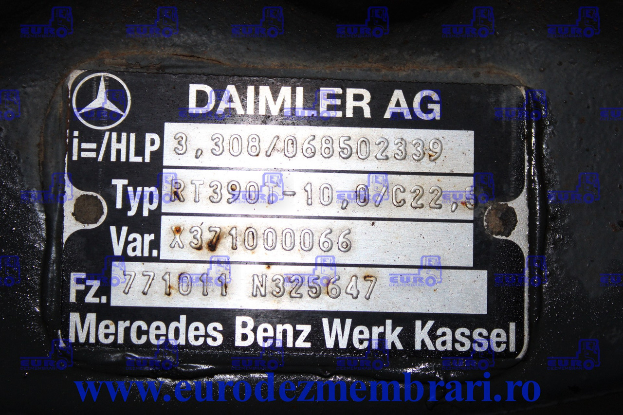 DIFERENTIAL FINAL AXA SPATE MERCEDES AROCS RT390T-10,0-C22,5 R-3,308 068502339 - Differenciálmű - Teherautó: 3 kép. DIFERENTIAL FINAL AXA SPATE MERCEDES AROCS RT390T-10,0-C22,5 R-3,308 068502339 - Differenciálmű - Teherautó: 3 kép.