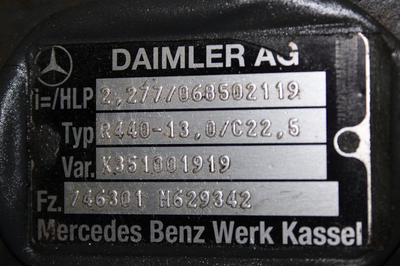 DIFERENTIAL MERCEDES ACTROS R=2,277 R440-13 068502119, X351001919 - Differenciálmű - Teherautó: 3 kép. DIFERENTIAL MERCEDES ACTROS R=2,277 R440-13 068502119, X351001919 - Differenciálmű - Teherautó: 3 kép.
