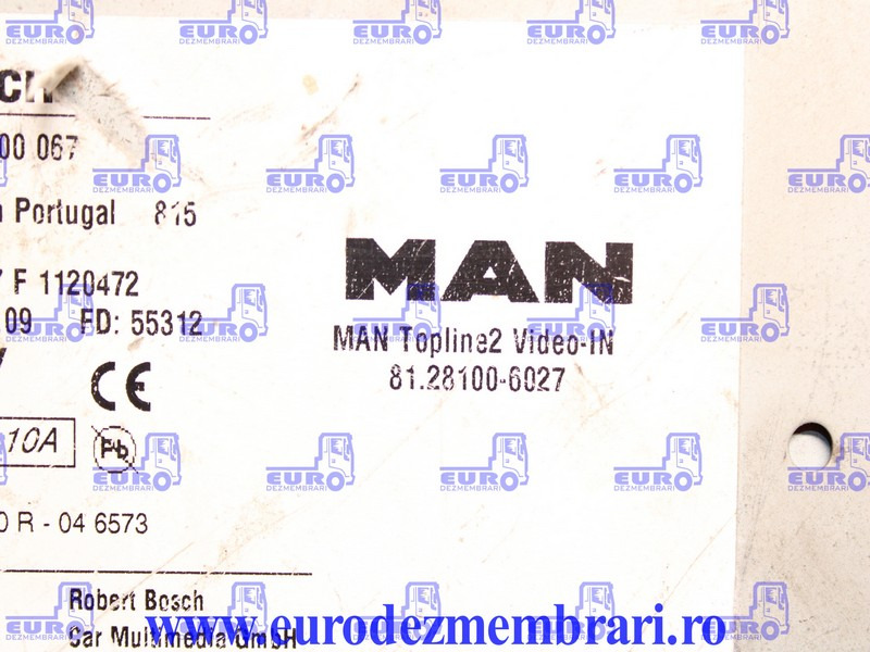 ELEMENT BORD UNITATE MULTIMEDIA MAN TGX 81.28100.6027, 81.28100.6026, 81.28100.6025, 81.28100.6017 - Fülke és belső tér - Teherautó: 3 kép. ELEMENT BORD UNITATE MULTIMEDIA MAN TGX 81.28100.6027, 81.28100.6026, 81.28100.6025, 81.28100.6017 - Fülke és belső tér - Teherautó: 3 kép.