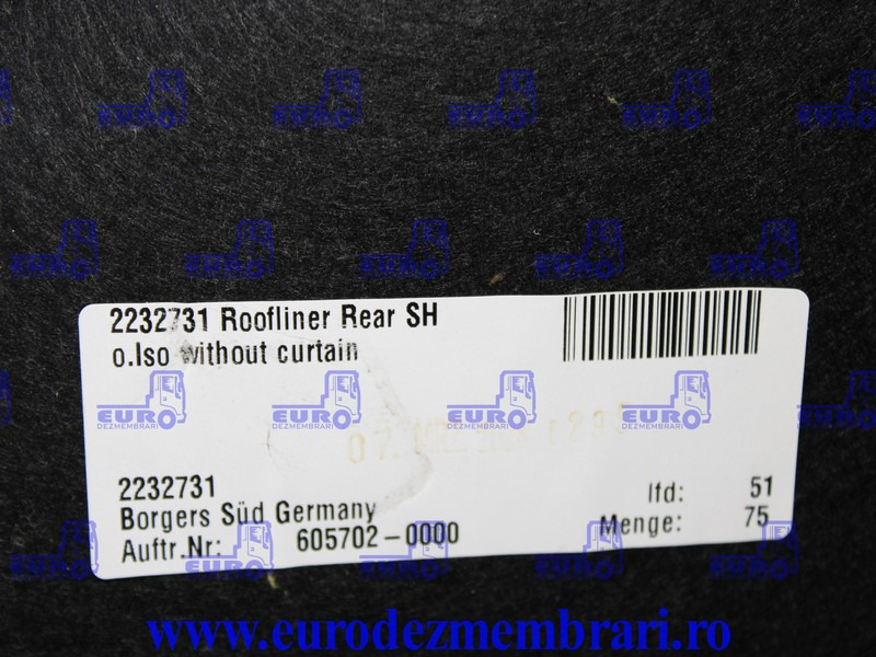 ELEMENT INTERIOR CABINA DAF XF XG 2232731 - Fülke és belső tér - Teherautó: 3 kép. ELEMENT INTERIOR CABINA DAF XF XG 2232731 - Fülke és belső tér - Teherautó: 3 kép.