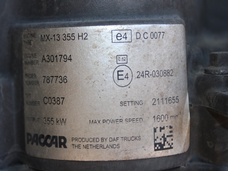 MOTOR DAF XF106 MX-13 355 H2 480CP EURO 6 2111655 - Motor - Teherautó: 5 kép. MOTOR DAF XF106 MX-13 355 H2 480CP EURO 6 2111655 - Motor - Teherautó: 5 kép.