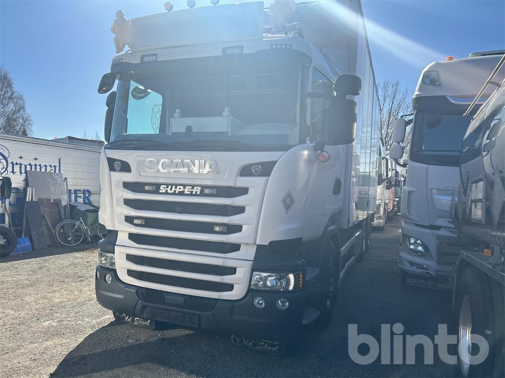 2016 SCANIA R450 6x2 12.7 Automatik - Dobozos felépítményű teherautó: 2 kép. 2016 SCANIA R450 6x2 12.7 Automatik - Dobozos felépítményű teherautó: 2 kép.