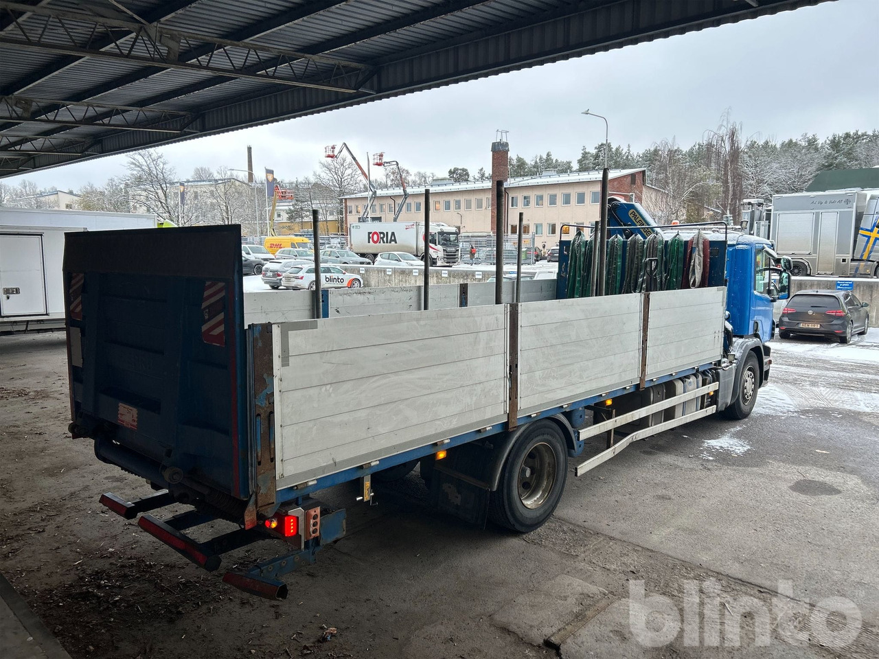 Brädgårdsbil / SCANIA P250 / Nybesiktigad kran - Platós teherautó, Darus autó: 5 kép. Brädgårdsbil / SCANIA P250 / Nybesiktigad kran - Platós teherautó, Darus autó: 5 kép.