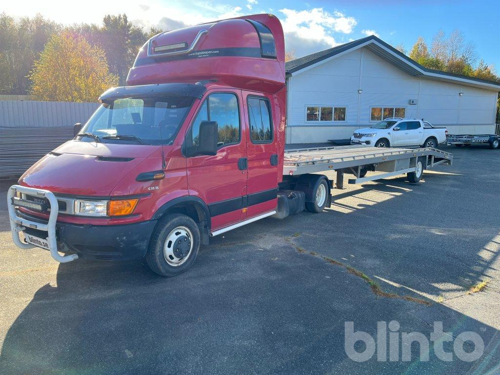 IVECO DAILY 35C15 - BE nyergesvontató, Félpótkocsi autószállító: 1 kép. IVECO DAILY 35C15 - BE nyergesvontató, Félpótkocsi autószállító: 1 kép.