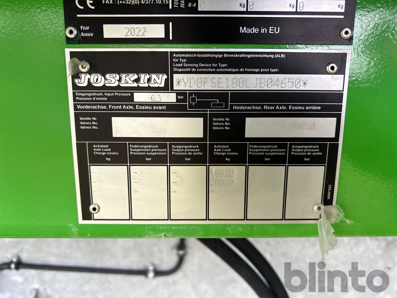 Szervestrágyaszóró Joskin Ferti-Space 2 Horizon 6511/18BU: 20 kép.