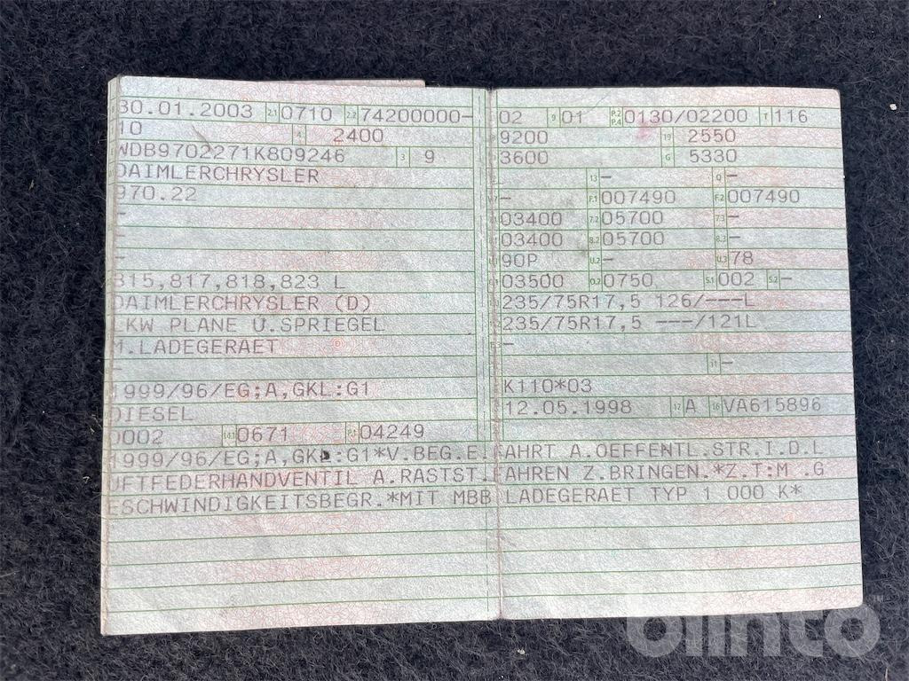 Dobozos felépítményű teherautó Mercedes Benz Atego 818: 6 kép. Dobozos felépítményű teherautó Mercedes Benz Atego 818: 6 kép.