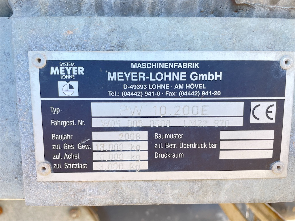 Meyer-Lohne Rekordia PW 10 200E - Szippantó tartálykocsi: 5 kép. Meyer-Lohne Rekordia PW 10 200E - Szippantó tartálykocsi: 5 kép.