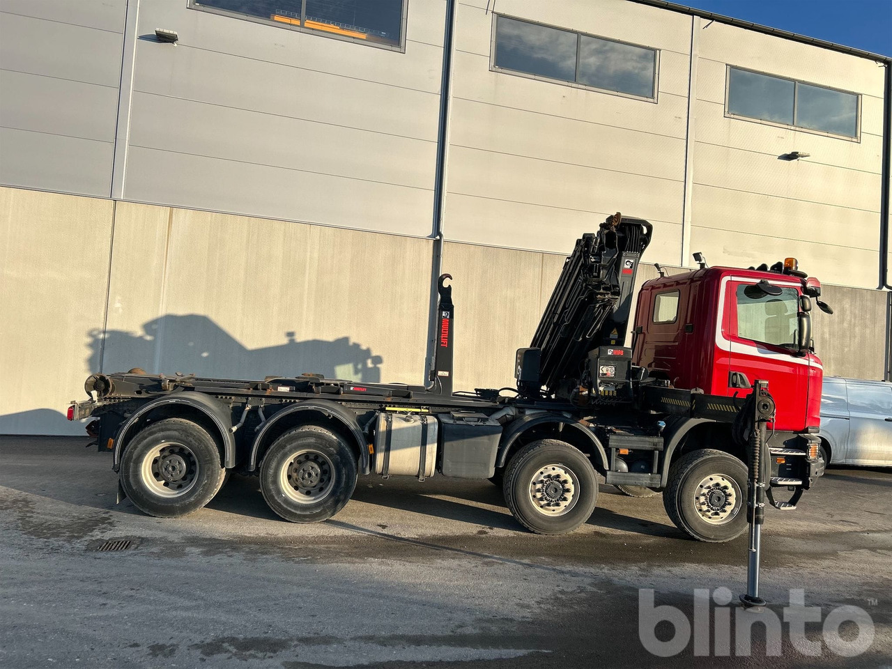 SCANIA G450 CB 8X8 EHZ med HIAB 288 E-6 Kran - Horgos rakodó teherautó, Darus autó: 3 kép. SCANIA G450 CB 8X8 EHZ med HIAB 288 E-6 Kran - Horgos rakodó teherautó, Darus autó: 3 kép.
