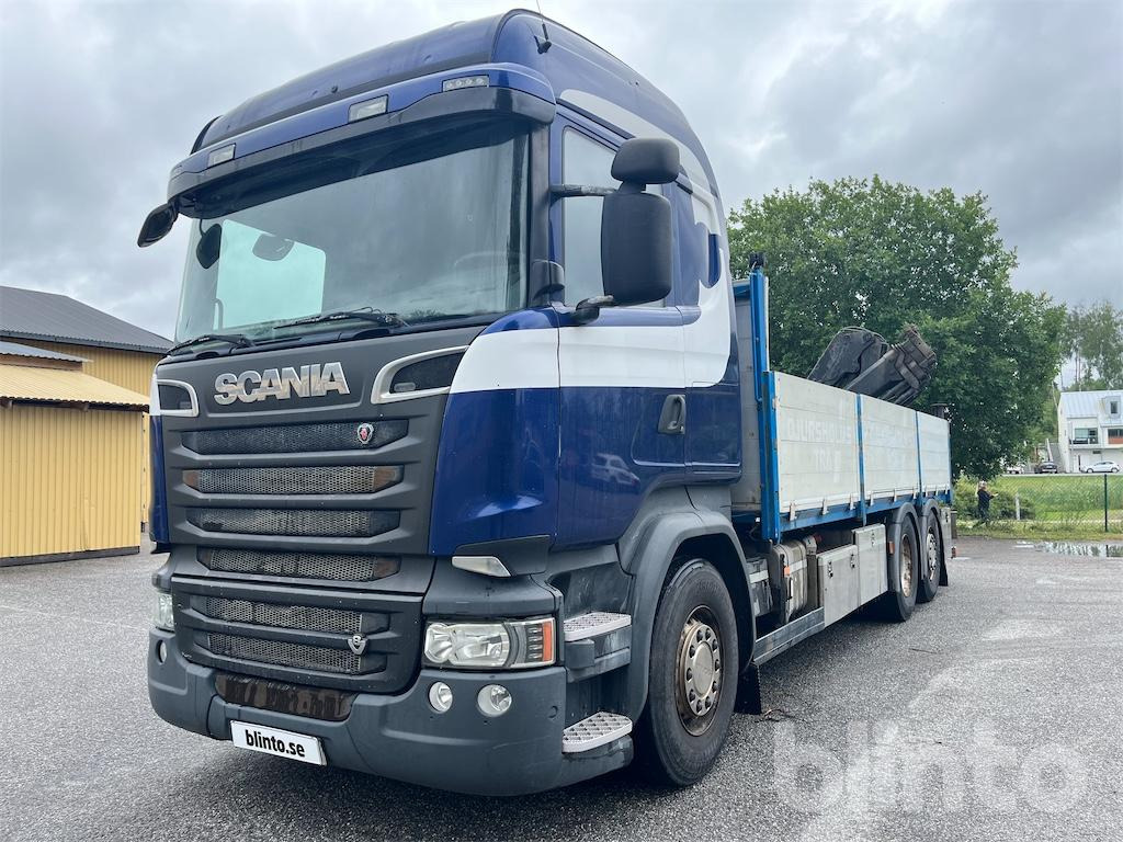 SCANIA R580LB6X2HNB - Platós teherautó, Darus autó: 1 kép. SCANIA R580LB6X2HNB - Platós teherautó, Darus autó: 1 kép.