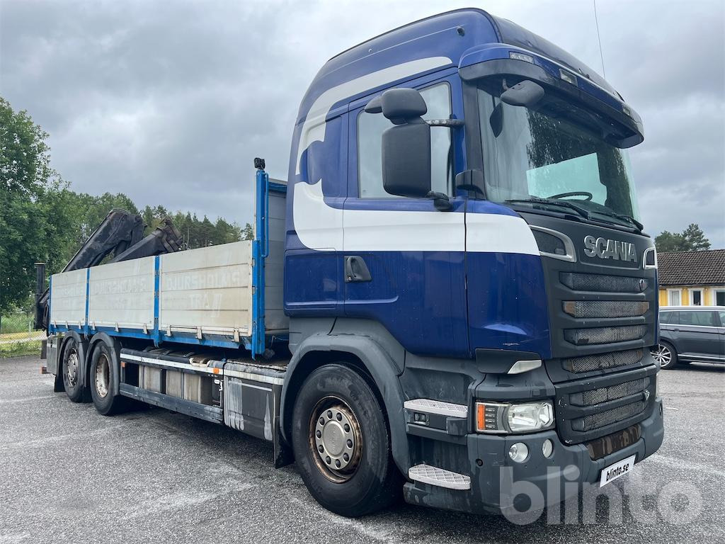 SCANIA R580LB6X2HNB - Platós teherautó, Darus autó: 3 kép. SCANIA R580LB6X2HNB - Platós teherautó, Darus autó: 3 kép.