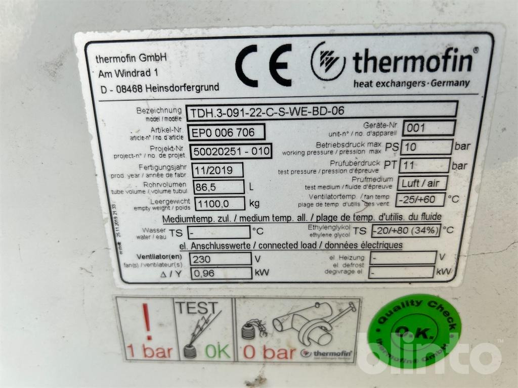 Thermofin TDH.3-091-22-C-S-WE-BD-06 (2019) - HVAC berendezés: 5 kép. Thermofin TDH.3-091-22-C-S-WE-BD-06 (2019) - HVAC berendezés: 5 kép.