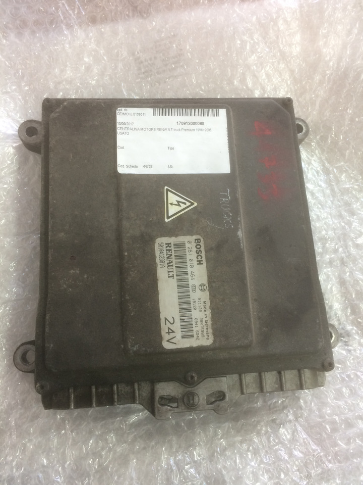 CENTRALINA MOTORE EDC - RENAULT PREMIUM - RIF. RENAULT 5010412381A - RIF. BOSCH 0281010464 - ECU: 1 kép. CENTRALINA MOTORE EDC - RENAULT PREMIUM - RIF. RENAULT 5010412381A - RIF. BOSCH 0281010464 - ECU: 1 kép.
