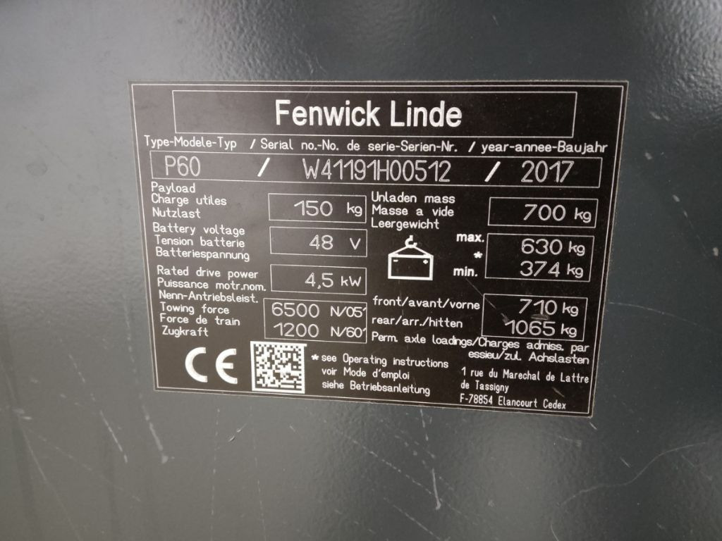 Linde P60 - Elektromos vontató: 5 kép. Linde P60 - Elektromos vontató: 5 kép.