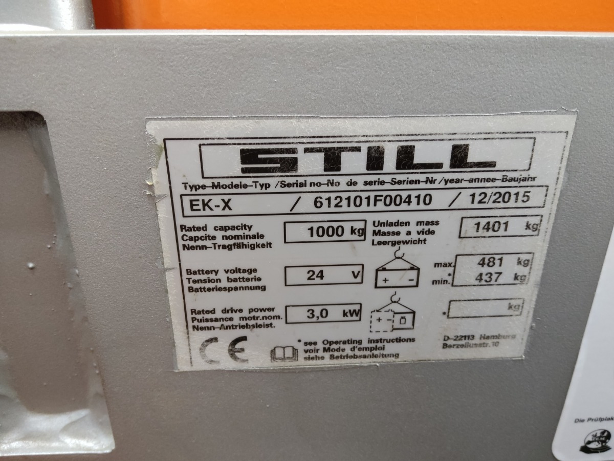 Still EK-X24/900MM - Komissiózó targoncá: 5 kép. Still EK-X24/900MM - Komissiózó targoncá: 5 kép.
