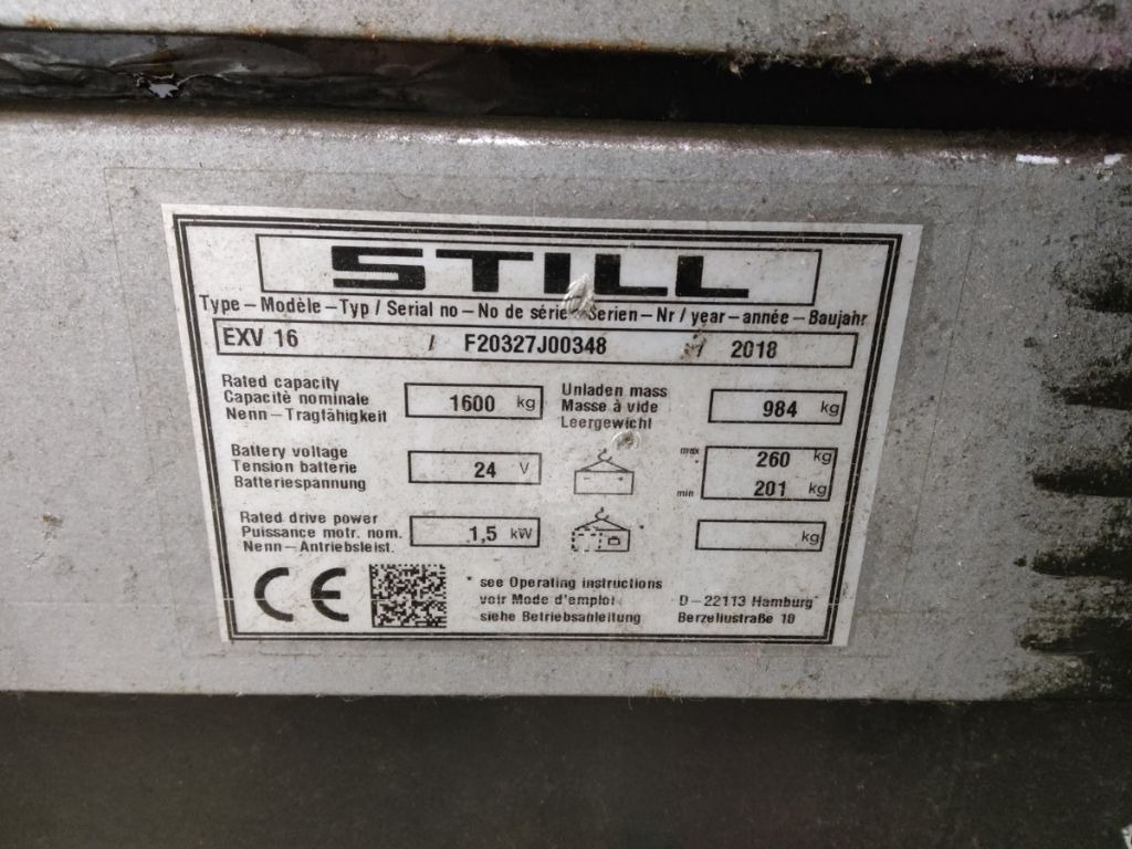 Still EXV16 - Emelőtargoncá: 5 kép. Still EXV16 - Emelőtargoncá: 5 kép.