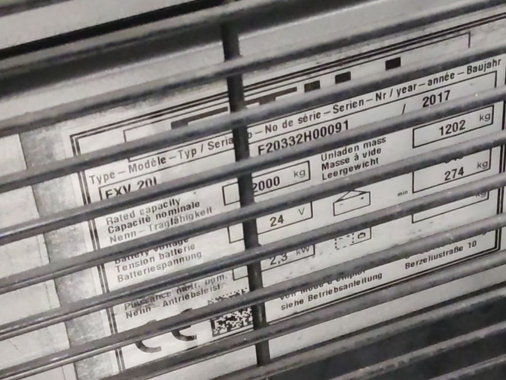 Emelőtargoncá Still EXV20I/BATT.NEU: 9 kép.