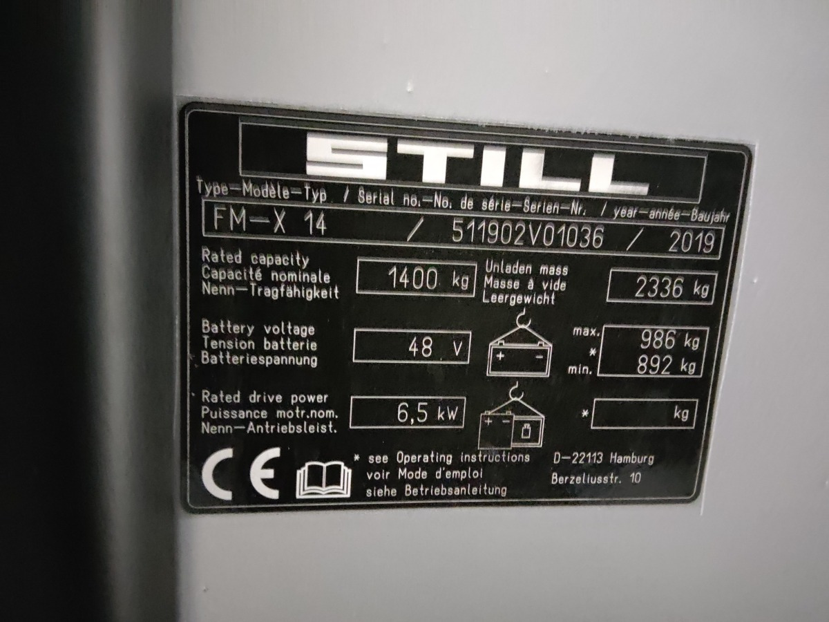 Still FM-X14 - Tolóoszlopos targoncá: 5 kép. Still FM-X14 - Tolóoszlopos targoncá: 5 kép.
