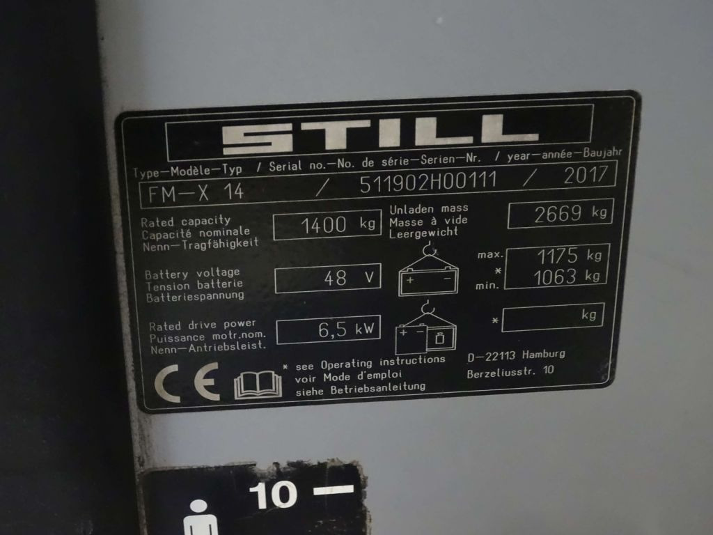 Still FM-X14 - Tolóoszlopos targoncá: 5 kép. Still FM-X14 - Tolóoszlopos targoncá: 5 kép.