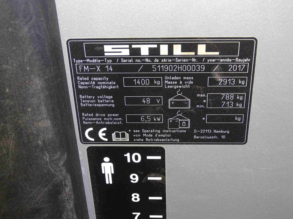 Still FM-X14 - Tolóoszlopos targoncá: 5 kép. Still FM-X14 - Tolóoszlopos targoncá: 5 kép.