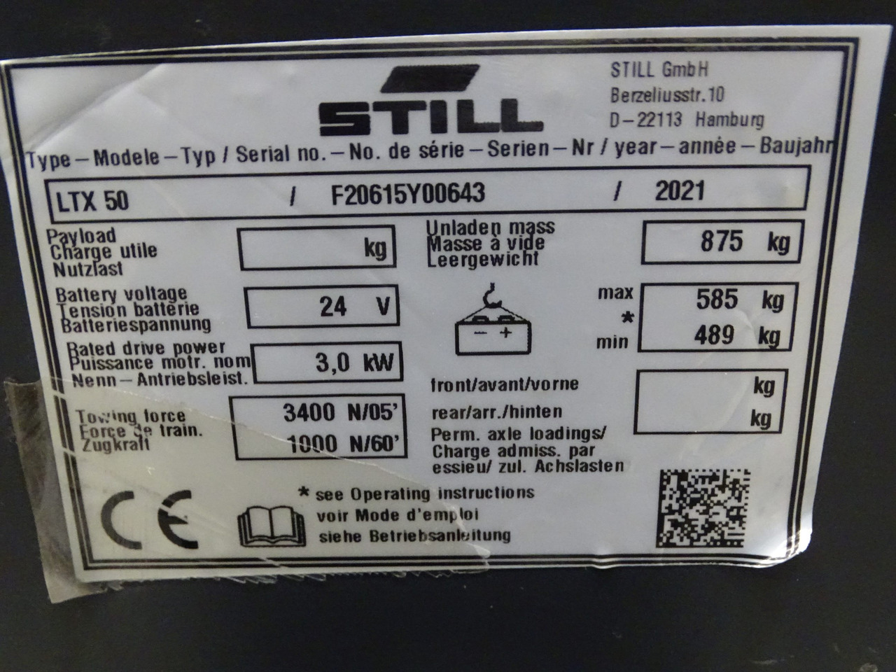 Still LTX50 - Elektromos vontató: 5 kép. Still LTX50 - Elektromos vontató: 5 kép.