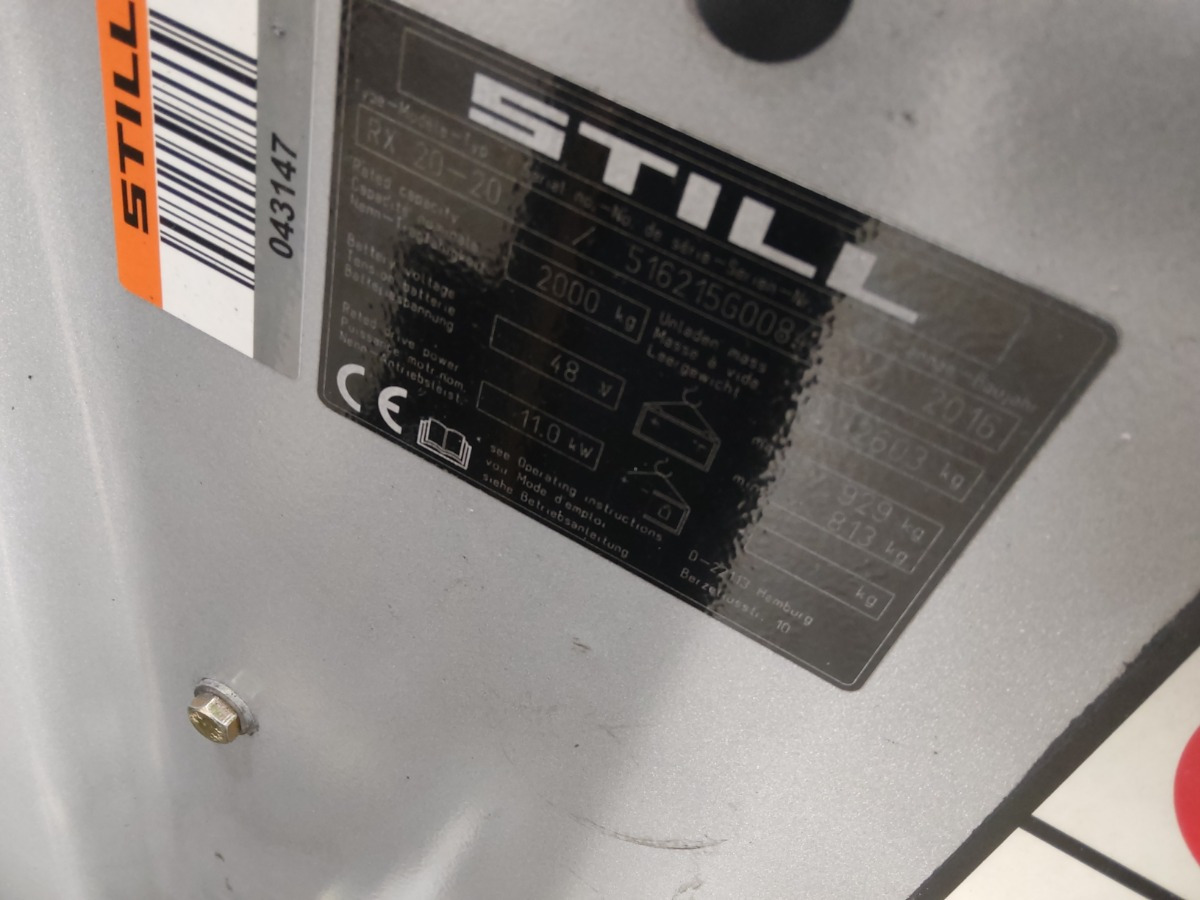Still RX20-20 - Elektromos targonca: 5 kép. Still RX20-20 - Elektromos targonca: 5 kép.