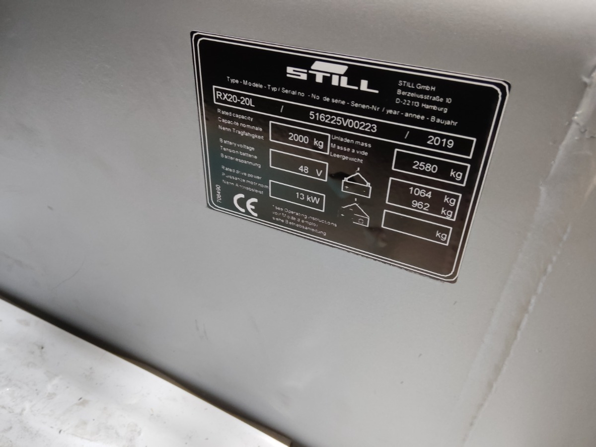 Elektromos targonca Still RX20-20L: 6 kép.
