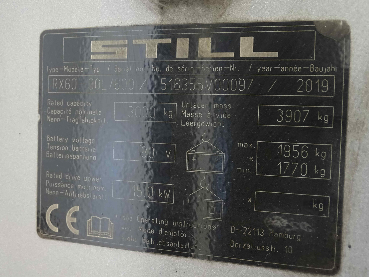 Still RX60-30L/600 - Elektromos targonca: 5 kép. Still RX60-30L/600 - Elektromos targonca: 5 kép.