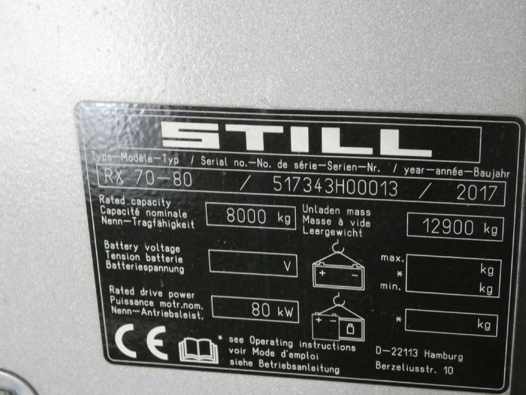 Still RX70-80 - Dízel targonca: 5 kép. Still RX70-80 - Dízel targonca: 5 kép.