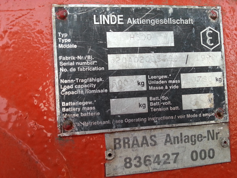 Linde H 60 D - Dízel targonca: 2 kép. Linde H 60 D - Dízel targonca: 2 kép.
