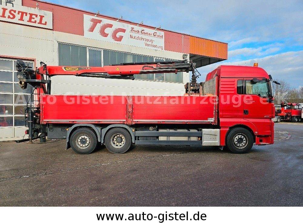 MAN MAN TGX 26.540 6x2LL Palfinger 20.501 L *Motor Neu - Platós teherautó, Darus autó: 2 kép. MAN MAN TGX 26.540 6x2LL Palfinger 20.501 L *Motor Neu - Platós teherautó, Darus autó: 2 kép.
