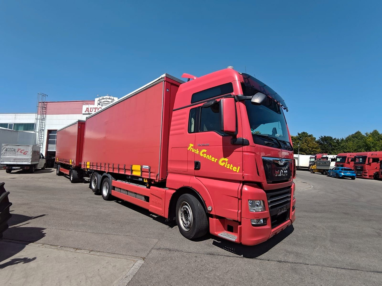 MAN TGX 26.510 6x2-4 LL*WB*Krone AZ18 + Krone WP7.3 - Cserefelépítményes teherautó: 1 kép. MAN TGX 26.510 6x2-4 LL*WB*Krone AZ18 + Krone WP7.3 - Cserefelépítményes teherautó: 1 kép.