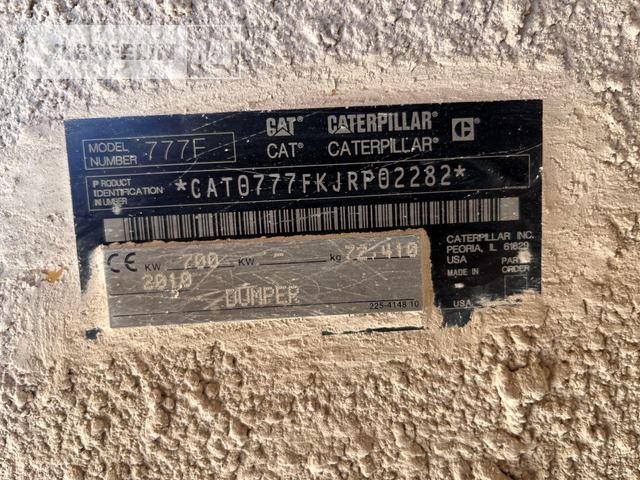 Cat 777F - Bánya teherautó: 2 kép. Cat 777F - Bánya teherautó: 2 kép.