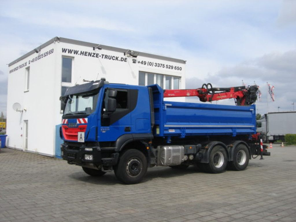 Iveco TRACKER 260T50 6x4 3-Achs Kipper Heckkran Espilo - Darus autó: 5 kép. Iveco TRACKER 260T50 6x4 3-Achs Kipper Heckkran Espilo - Darus autó: 5 kép.