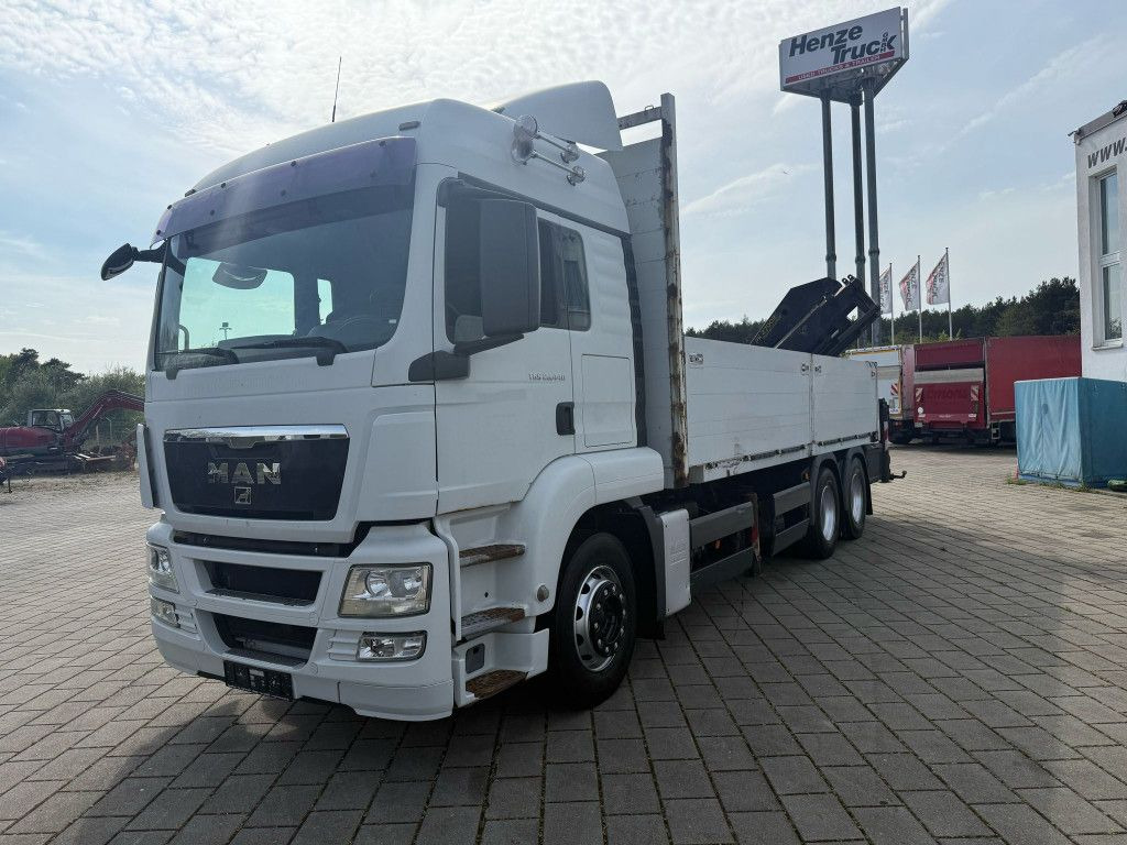 MAN TG-S 26.440 6x4 Pritsche Heckkran PK 27002+Funk - Darus autó: 1 kép. MAN TG-S 26.440 6x4 Pritsche Heckkran PK 27002+Funk - Darus autó: 1 kép.