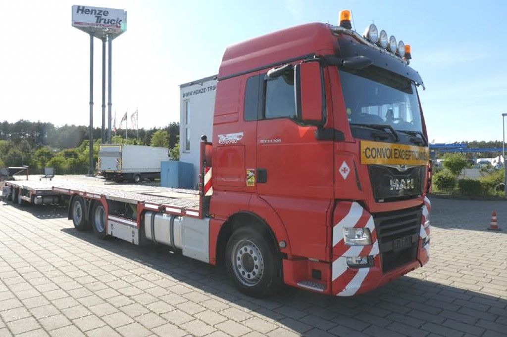 MAN TG-X 24.500 6x2-4 LL-U Pritsche Maschinentranspo - Platós teherautó: 3 kép. MAN TG-X 24.500 6x2-4 LL-U Pritsche Maschinentranspo - Platós teherautó: 3 kép.