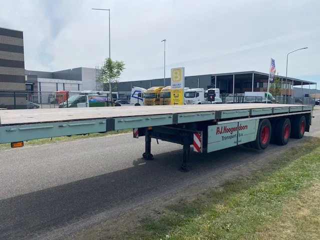 Floor robuuste vlakke oplegger ,uitschuifbaar, ,stuurassen, 20 mtr met stalen bodem/frame. kranenprofiel. - Platós félpótkocsi: 1 kép. Floor robuuste vlakke oplegger ,uitschuifbaar, ,stuurassen, 20 mtr met stalen bodem/frame. kranenprofiel. - Platós félpótkocsi: 1 kép.