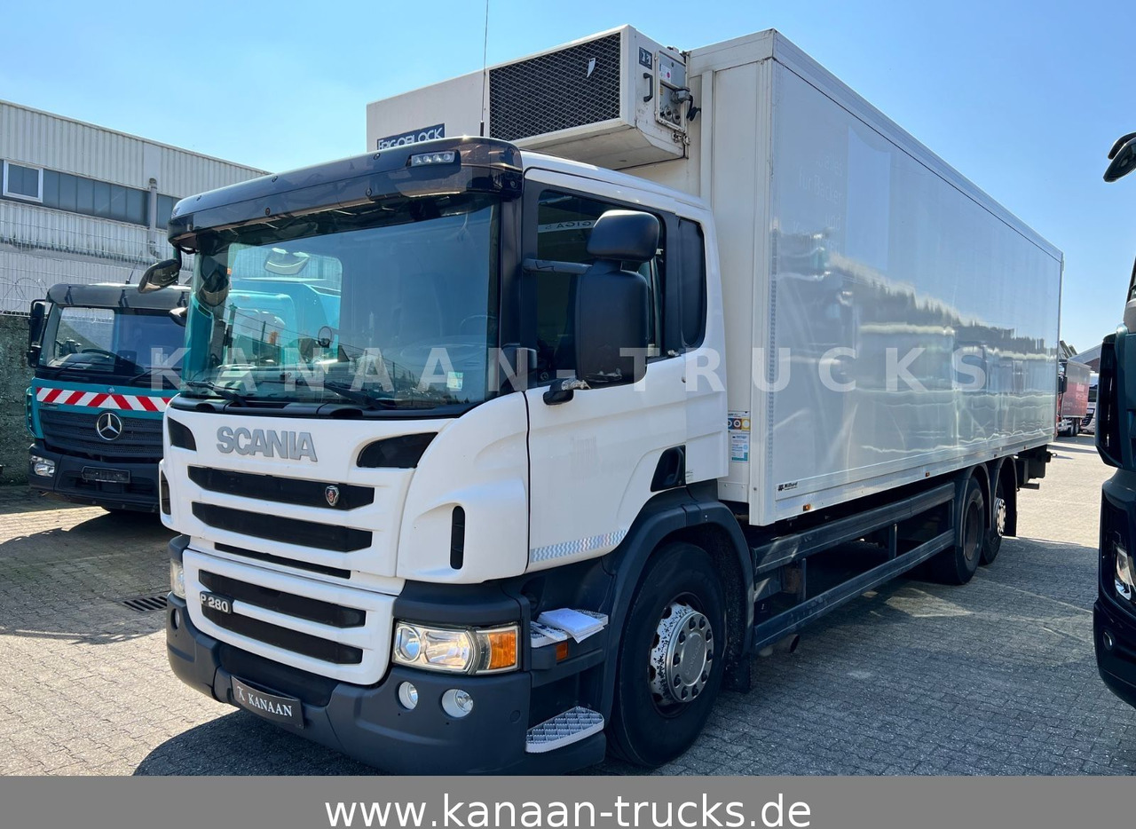 Scania P280 Kühlkoffer FRIGOBLOCK FK13 LBW E5 - Hűtős teherautó: 4 kép. Scania P280 Kühlkoffer FRIGOBLOCK FK13 LBW E5 - Hűtős teherautó: 4 kép.