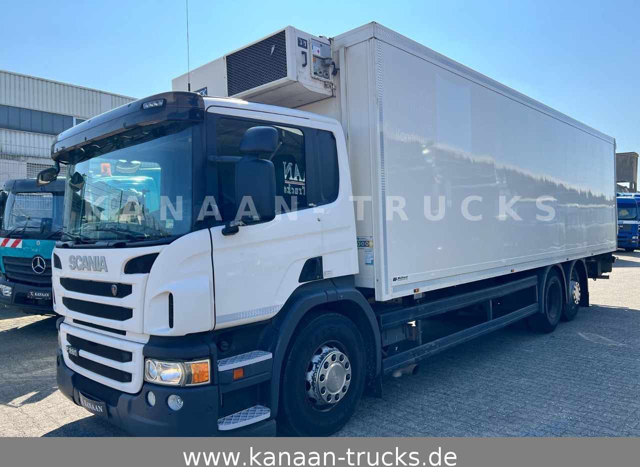 Scania P280 Kühlkoffer FRIGOBLOCK FK13 LBW E5 - Hűtős teherautó: 3 kép. Scania P280 Kühlkoffer FRIGOBLOCK FK13 LBW E5 - Hűtős teherautó: 3 kép.